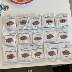 Dried Cranberries Snack Packs - 15 x 16 oz